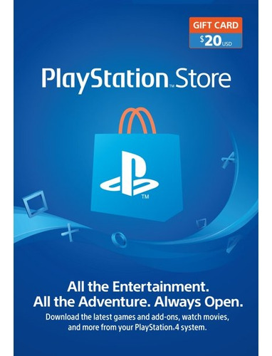 Tarjeta Playstation 20usd Usa Psn Network (Usado)