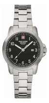 Comprar Reloj Swiss Alpine Military Leader Ladies 7711.1137sam Malla Plateado Bisel Plateado Fondo Negro