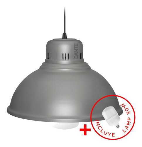 Lampara Campana Galponera Industrial Ø40 + Lamp Alta Pot 30w