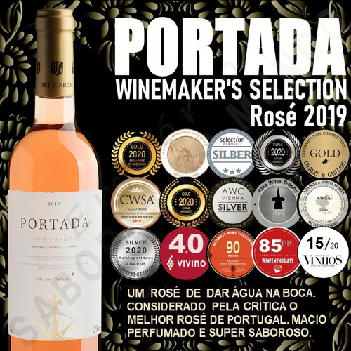 Vinho Português Portada Winemakers Selection Rose - Premiado