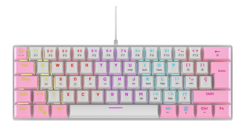 Imagen 3 de 7 de Teclado Mecánico Gamer 60% Ocelot Creators Ergonómico Rgb