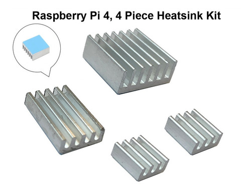 Case Oficial Para Raspberry Pi4 Pi 4 + Dissipadores De Calor