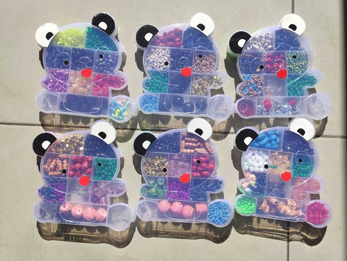 Caja De Osito Con Mostacillas Kit Para Armar Pulseras