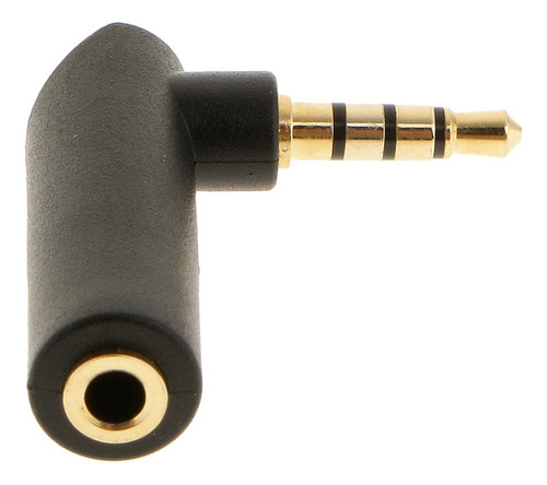 Adaptador 3,5mm Macho A Hembra Jack En Ángulo Recto De