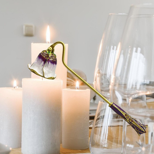 Extintor De Velas, Mecha Decorativa Con Mango Largo,