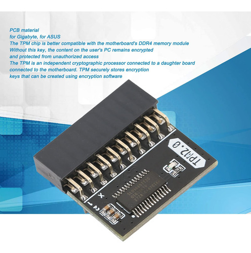 Módulo Tpm 2.0 Para Win11 Para, 20pin 2 10p Módulo De Seguri
