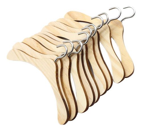 3 Gancho De Metal Para Perchas De Madera De 10 Piezas 10cm