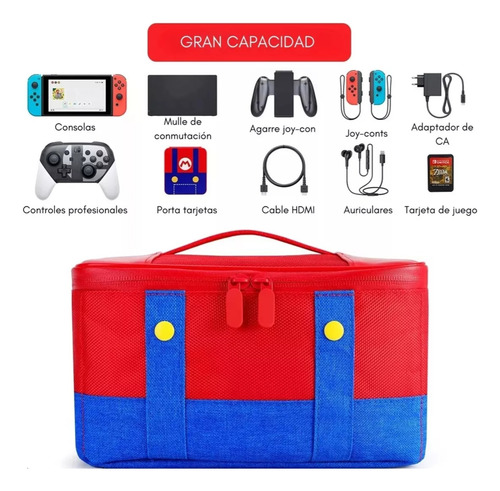 Estuche Funda Para Switch Nintendo / Oled Accesorios Viaje