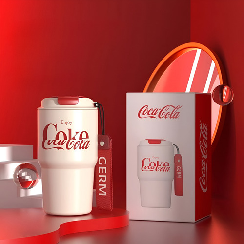 Vaso Mug Coca Cola X Germ 590ml Rojo Beige