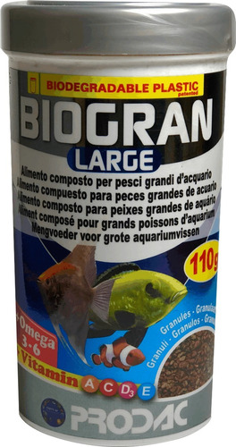 Alimento Prodac Biogran Large 110g Peces Grandes Acuarios