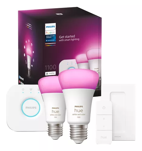 Kit Regulación inalámbrica 1 Bombilla White LED E27 Philips Hue