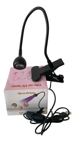 Lampara Para Uñas Uv Led Secado Sotf Gel Flexibles Usb Negro
