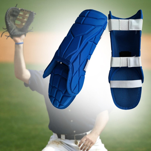 Espinilleras De Béisbol Ajustables Para Adultos, Azul