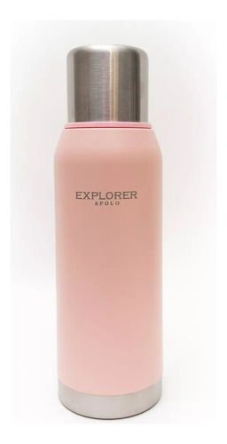 Termo Con Pico Cebador 1l Explorer Apolo Acero Sin Bpa Rosa