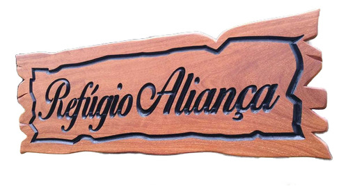 Placa Entalhada Baixo Relevo