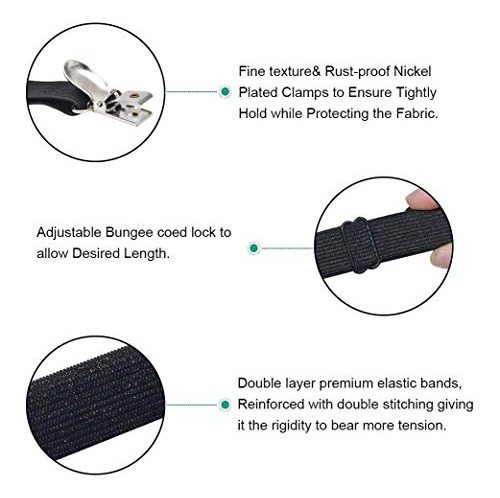 4 Piezas De Correas Ajustables Para Sábanas, Colchón Elástic