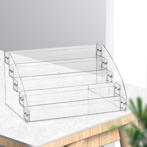 Portatarjetas De Acrílico Transparente, Soporte 5 Niveles