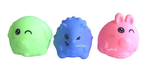 Animales De Goma Chifles Juguete Para Baño Y Agua Bebe X9