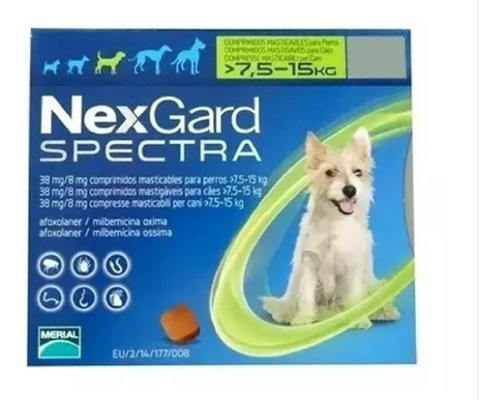 Antipulgas Nexgard Spectra M 7 A 15 Kg Para Perro
