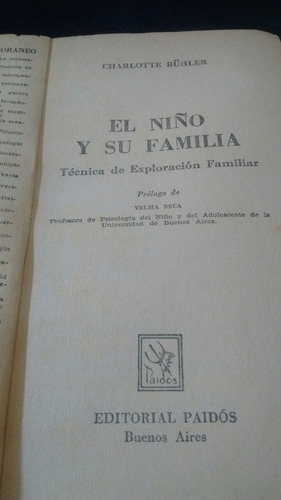 El Niño Y Su Familia Charlotte Bühler (Usado)
