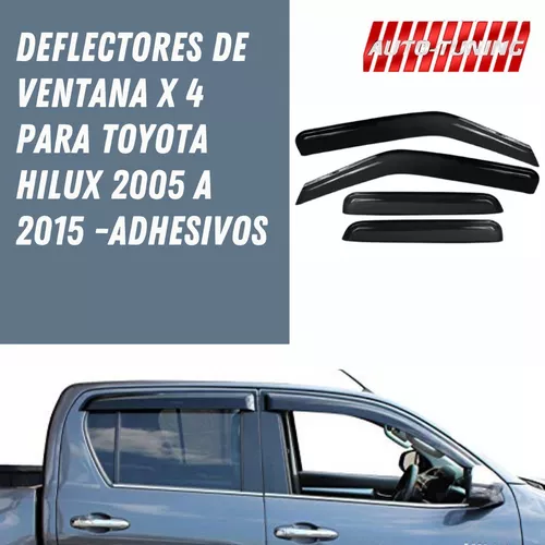 Deflector Ventanilla Toyota Hilux 2005 / 2015 X4 Adhesivo