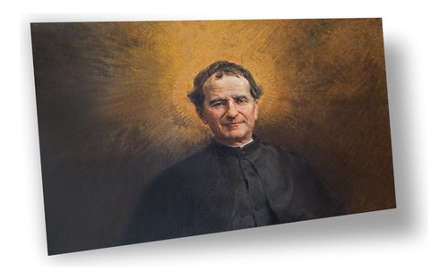 Lienzo Canvas Arte Sacro Retrato San Juan Bosco 46x70
