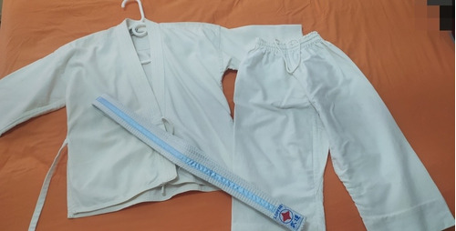 Kimono Blanco De Taekwondo O Karate Para Niño De 3 A 6 Años 