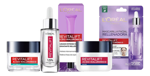 Combo Rutina Completa Revitalift Acido Hialuronico Loreal