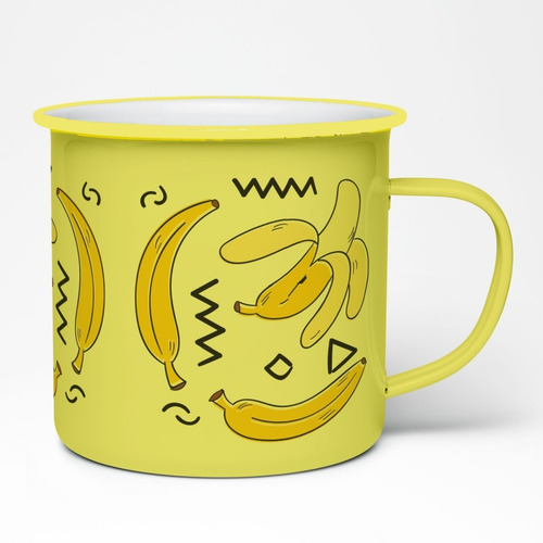 Imagen 1 de 2 de Taza Peltre 11oz Platanos - Bananas