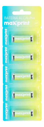 Bateria Alcalina Maxprint A27 5 unidades 12v