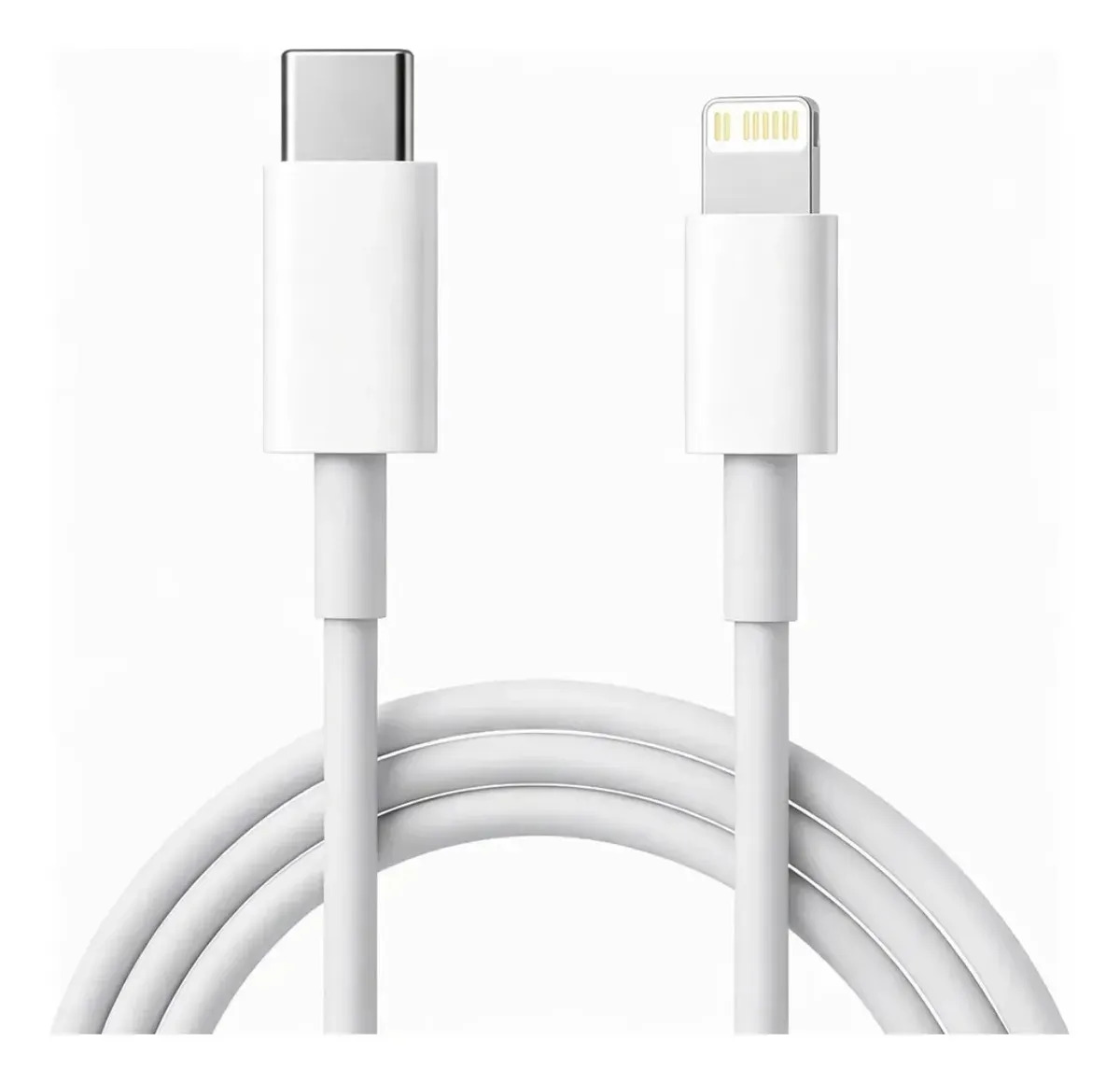 Cabo Carregador Tipo-C Compativel Com iPhone 6 7 8 X Xr Xs 11 12 13 14 Pro Max Plus Turbo Tipo C Branco
