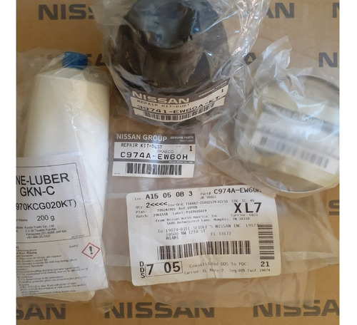 Kit Reparc. Goma Externa Tripoide Der. Izq. Nissan Tiida Org