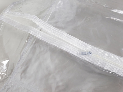 Kit 06 Capas Protetora P/ Terno E Roupas Com Zíper 98 X 58cm Cor Branco-branco
