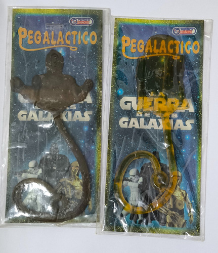 2 Pegalacticos Star Wars 1997: R2-d2 Y C3po (Usado)