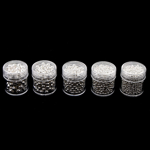 Wpd 5 Sets Perlas Espaciadoras De Acero Inoxidable