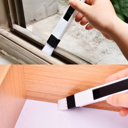 5 Mini Escovas Limpeza Janela Teclado Com Pá De Lixo Casa