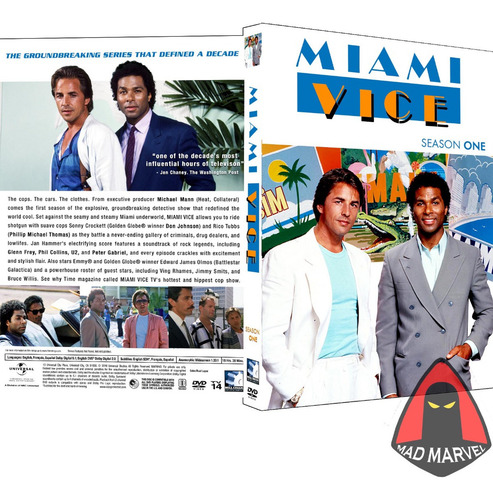 Dvd Miami Vice - 1º Temporada Completa E Dublada - Digital