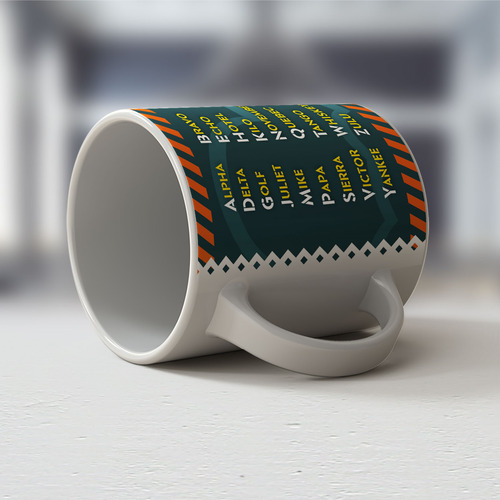 Caneca Personalizada Alfabeto Fonético Da Aviação
