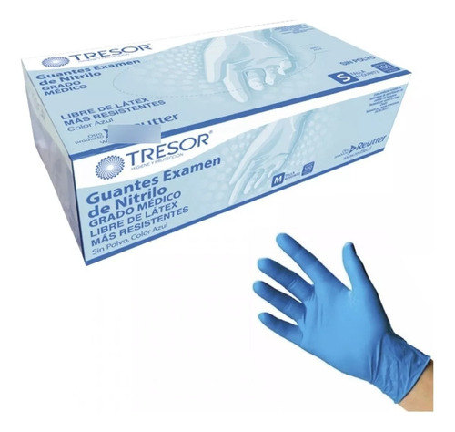 Guantes Tresor Nitrilo Xs Caja 100 Unidades