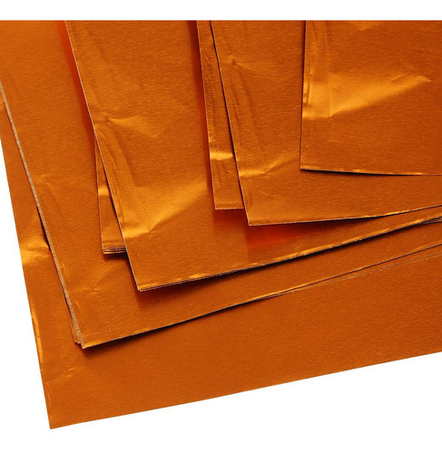 Paquete De Envoltorios Cuadrados De Papel De Naranja