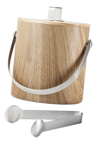 Cubo De Hielo Elegante For Fiestas Y 2 L De Grano De Madera
