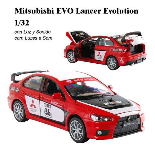 Rápidos Y Furiosos Mitsubishi Evo Lancer Evolution Miniautos
