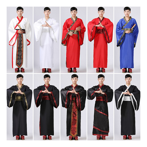Disfraz Antiguo De Hanfu Para Hombre, Ropa Tradicional China