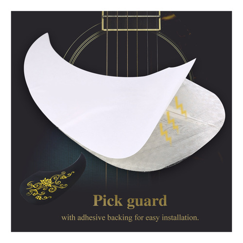 Protector De Púas De Guitarra Acústica 2 Piezas Pegatina En