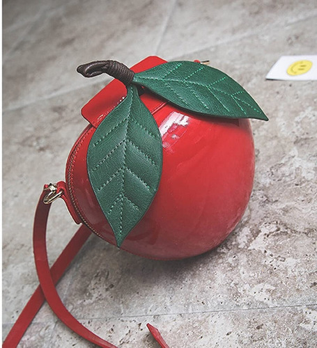 Bolso Bandolera Con Forma De Manzana