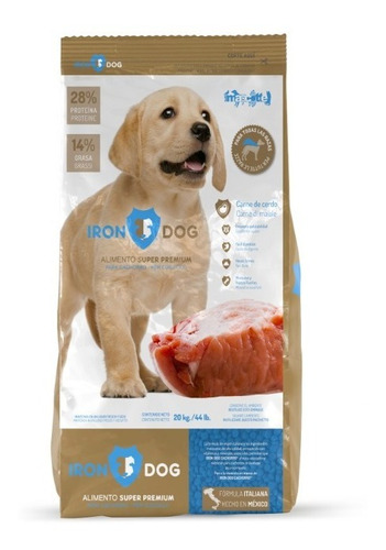 Alimento Para Perro Iron Dog Premium Cachorro 20 Kg