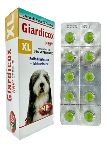 Giardicox Nrv Xl Norvet Sulfadimetoxina 20 Tabletas Norvet