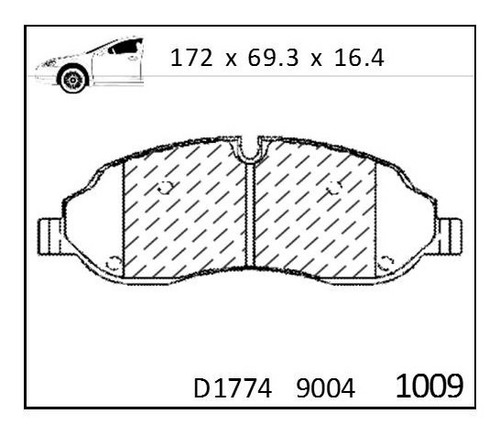 Balatas Delanteras Canabrake Transit 150, 250, 350,350 Hd