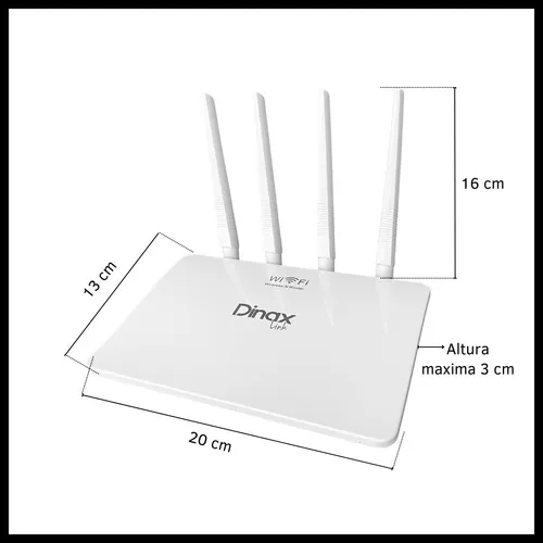 Router Wifi 4 Antenas 300 Mbps Internet 2.4 Ghz Wpa Wpa2 Col