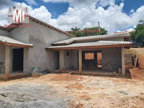 Linda Chácara Em Fase De Construção, Com 3 Dormitórios, Piscina, Ótima Localização, À Venda, 1000 M² Por R$ 380.000 - Zona Rural - Pinhalzinho/sp - Ch0820